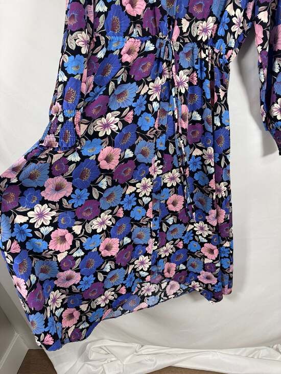 Nicole Miller New York Floral Print Maxi Dress Size 16 - Picture 5 of 10